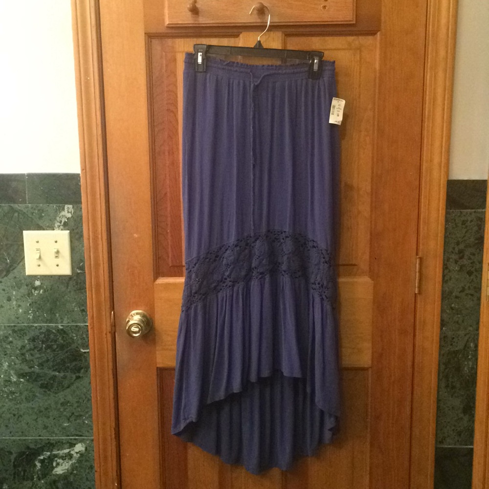 Aéropostale Blue Floor-Length Skirt